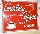 Vintage metal Courtesy Coffee in your Room