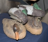 (2) Pairs of Cork Body Mallards hen and drakes