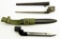 Lot #2072 - British WWII No. 9 MK I bayonet with sheath and British Lee Enfield No. 4 MK 1 spik