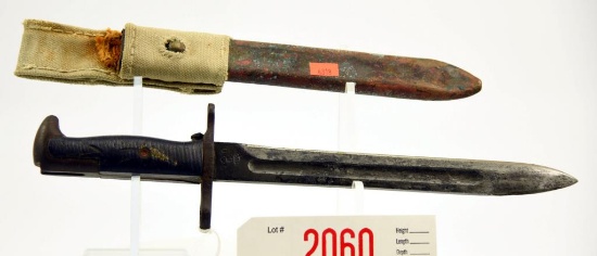 Lot #2060 - U.S. Marked knife/bayonet 14 ½”