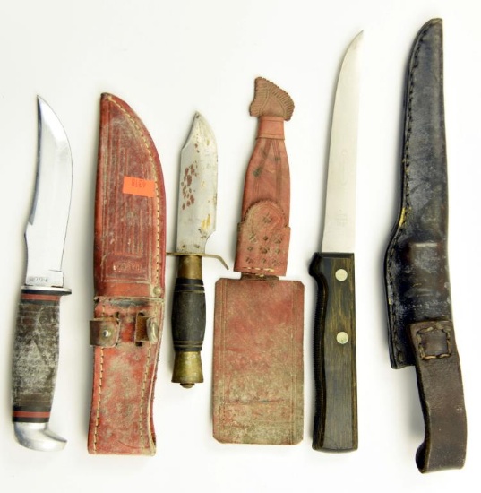 Lot #2067 - Case XX model 323 knife in sheath Dexter Fillet knife in sheath, Marked Indian Knif