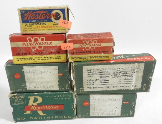 Lot #2138 - Qty of miscellaneous reloaded ammo .222 Remington, .35 Remington, (2) boxes of