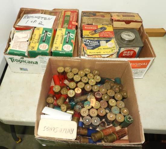 Lot #2151 - Large Qty of miscellaneous vintage 12 gauge shotgun shells: Qty of 2 ¾” #6, some