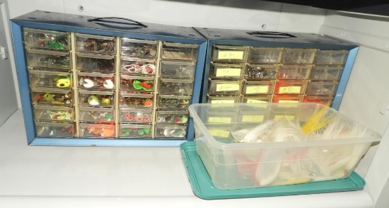 Lot #2183 - Enormous Qty of fishing rig making materials and accessories to include: spinner
