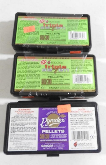 Lot #2231 - (2) Unopened pack of Hodgdon triple seven 50/30 black powder pellets and (1) half