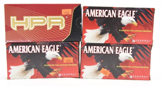 Lot #2241 - 2 ½ boxes of American Eagle .45 colt 225 grain (125 rounds) and (1) box of HPR .45