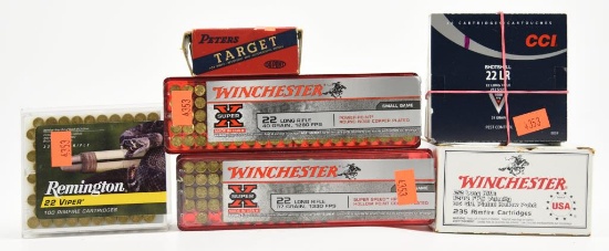 Lot #2246 - (2) packs of CCI .22 LR #12 pest shot, (1) box of Winchester .22 long rimfire ammo