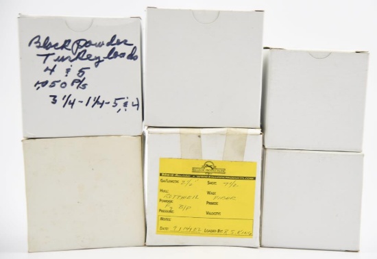 Lot #2268 - (6) boxes of black powder reloads (2) 20 gauge and (4) 12 gauge 2 ½” (RELOADS)