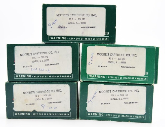 Lot #2290 - (5) boxes of Remington .38 Special Targetmaster 148 grain wad cutter ammo (approx 	