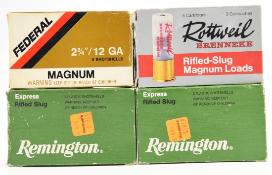 Lot #2311 - (4) boxes of 12 gauge Deer slugs (approx 20 rounds total)