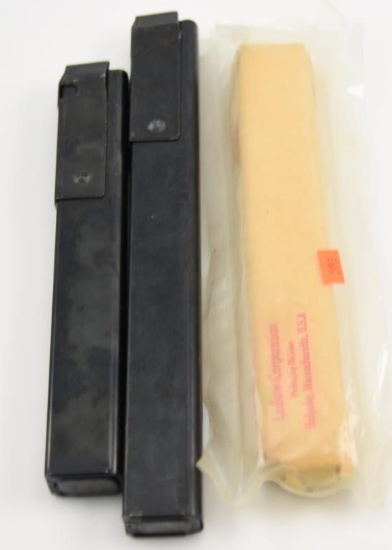 Lot #2338 - (2) Ludlow Corp SPW GL .45 cal 30 round stick mags and (1) .45 call 40 round stick mag