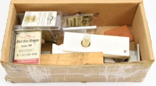 Lot #2260 - Selection of black powder tools and accessories: Spin Doctor Tool, Shot Size stamps