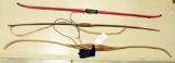 Lot #2026 - York Archery Crescent Recurve Bow Red “Indian” recurve bow, Hickory style bow,