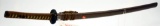 Lot #2028 - Japanese style Samurai sword with scabbard  41” total length