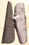 Lot #2036 - Midway USA soft padded rifle case with zipper and zippered pocket and Cabela’s blac