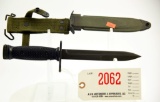 Lot #2062 - U.S. M4 A1 Carbine bayonet with M8A1 sheath 15”