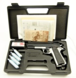 Lot #2079 - Daisy Powerline model 1911 .177 CO2 pistol with original owners manual in hard plas