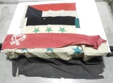 Lot #2147-3 Flags including 2 Syrian Republic Army & Kuwait flag, taken in Kuwait during Desert