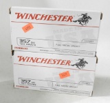 Lot #2160 - (2) boxes of Winchester 357 sig 125 grain FMJ rounds (100) rds. total
