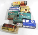 Lot #2212 - Miscellaneous ammo and spent brass cartridge lot: (1) full box of S7W .38 special
