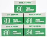 Lot #2271 -  (5) boxes of 3D Brand .38 Special Police Cartridges (approx 250 rounds total)	