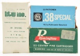 Lot #2286 - (3) boxes of .38 special by Sinoxid, Remington and KTW (approx 150 rounds total)	
