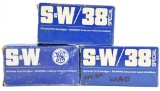 Lot #2288 - (3) boxes of S&W .38 special 158 grain jacket hallow point ammo