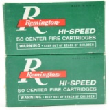Lot #2304 - (2) boxes of Remington Arms Co . 30 carbine 110 grain ammo (appox 100 rounds total)	