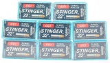 Lot #2307 - (8) Boxes of CCI Stinger .22 cal long rifle rounds (450 rounds total)