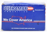 Lot #2316 - (1) box of Ultramax 9mm 125 grain round nose lead ammo (approx 250 rounds total)	