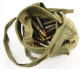 Lot #2324 - Approx 100 rounds of 7.62 Nato ammo in green military bag	