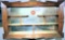 Lot #2687f - Vintage hand carved Wooden Mirrored Wall Shelf Made In Philippines