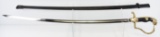 Lot #2687a - German WWII Army lion-head saber with Wehrmacht-style eagle and Swastika