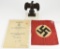 Lot #2342 - German Nazi WWII small car flag (approximately 10” x 12”  with moderate wear), 1944