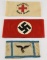 Lot #2348 - (3) German WWII arm bands to include: Deutsches Rotes Kruez military Cross, cloth