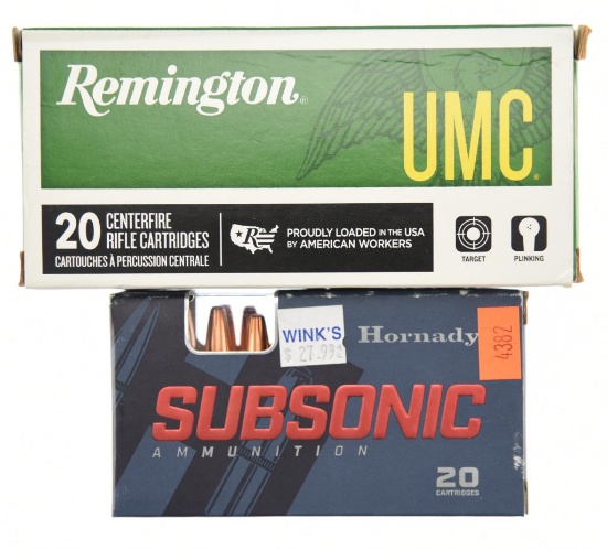 Lot #2364 - 44 Rds +/- .300 Blackout to include: 1 Box Remington UMC 300 AAC Blackout 220 Gr.