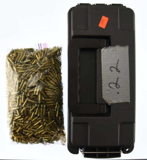 Lot #2373 - 1580 rounds +/- of .22 LR in Plastic Case. 9 Lb. 14 Oz in Ammo Weight. 160 Rd in a