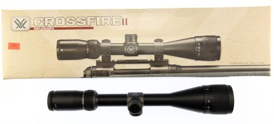 Lot #2384 - Vortex Crossfire II 6-18x44mm Riflescope. V-Plex (Moa) Reticle, 1” Tube w/High rings