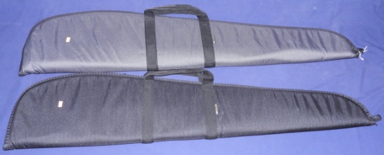 Lot #2458 - Two Allen 48" Soft Padded scoped rifle cases. One Black & 1 Gray.