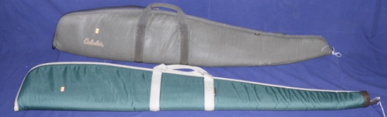 Lot #2460 - 2 Padded soft rifle cases: #1 ia a Cabela's 48" scoped rifle case, #2 is an Allen