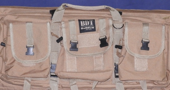 Lot #2465 - Bullgod Tactical Tan 42" AR Platform soft padded case.