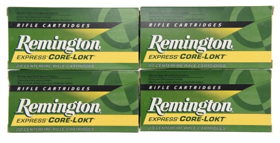 Lot #2552 - 4 Boxes of Remington Express Core-Lokt .30-30 Win. 150 Grn Soft Point #R3031