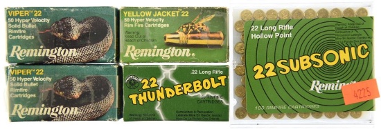 Lot #2564 - 275 Rds +/- of Remington .22 LR Ammo to include: 2 Boxes (1 Full-50/1 Partial-25)
