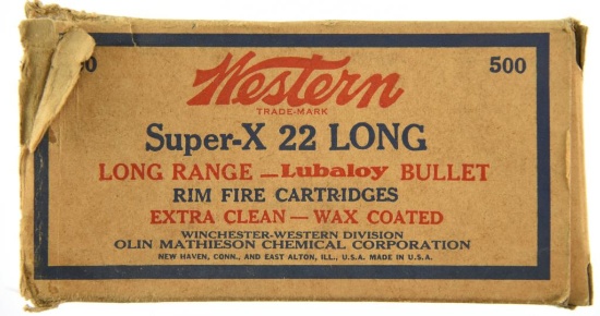 Lot #2573 - 500 Rds. +/- of Western Super-X .22 Long (SX22L) Lubaloy coated Rimfire Rounds. 10