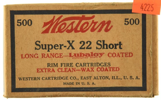 Lot #2580 - 500 Rds. +/- of Western Super-X .22 Long (SX22L) Lubaloy coated Rimfire Rounds. 10
