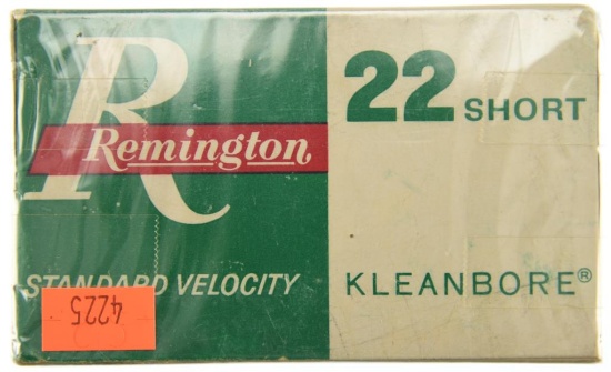 Lot #2599 - 500 Rds +/- of Remington .22 Short Std. Velocity Kleanbore Ammo