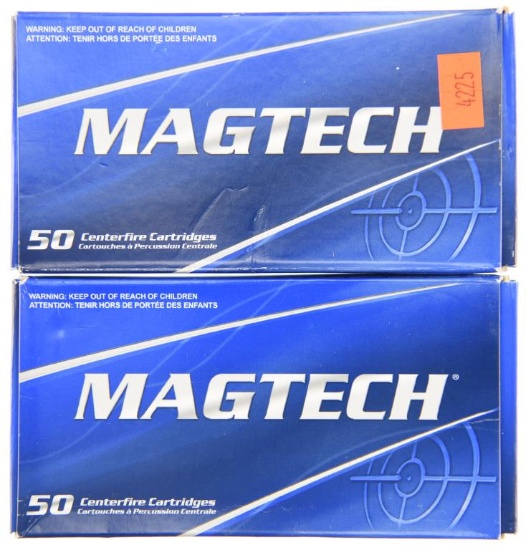 Lot #2656 - 2 Boxes of 50 Rds Ea. Magtech .380 Auto 95 Grn FMJ (BR0403 L-461)