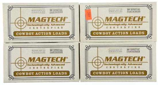 Lot #2679 - 4 Boxes of 50 Rds. Magtech .45 Colt 250 Grn L-Flat (45D) Ammo – BG1008 L-39