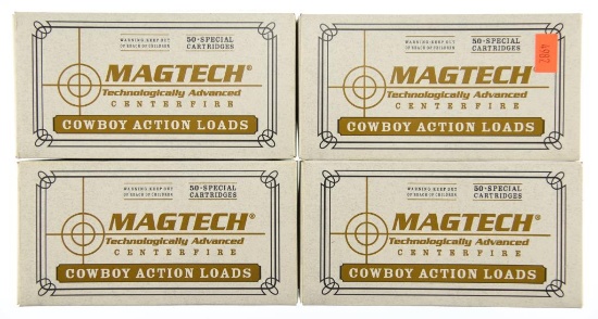 Lot #2687 - 4 Boxes of 50 Rds. Magtech .45 Colt 250 Grn L-Flat (45D) Ammo – BG1008 L-39