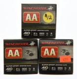 Lot #2480 - 75 Rds +/- of Winchester AA Super Sport .410 2.5” ½ Oz. #8 Shot shells